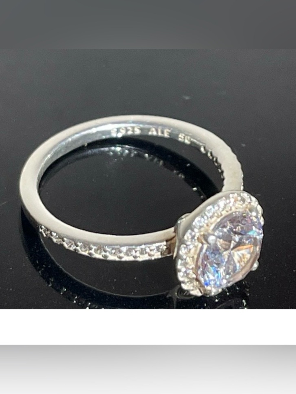 NEW Pandora 925 Sterling Silver Halo Ring Size: 5 Box Included - Picture 3 of 7